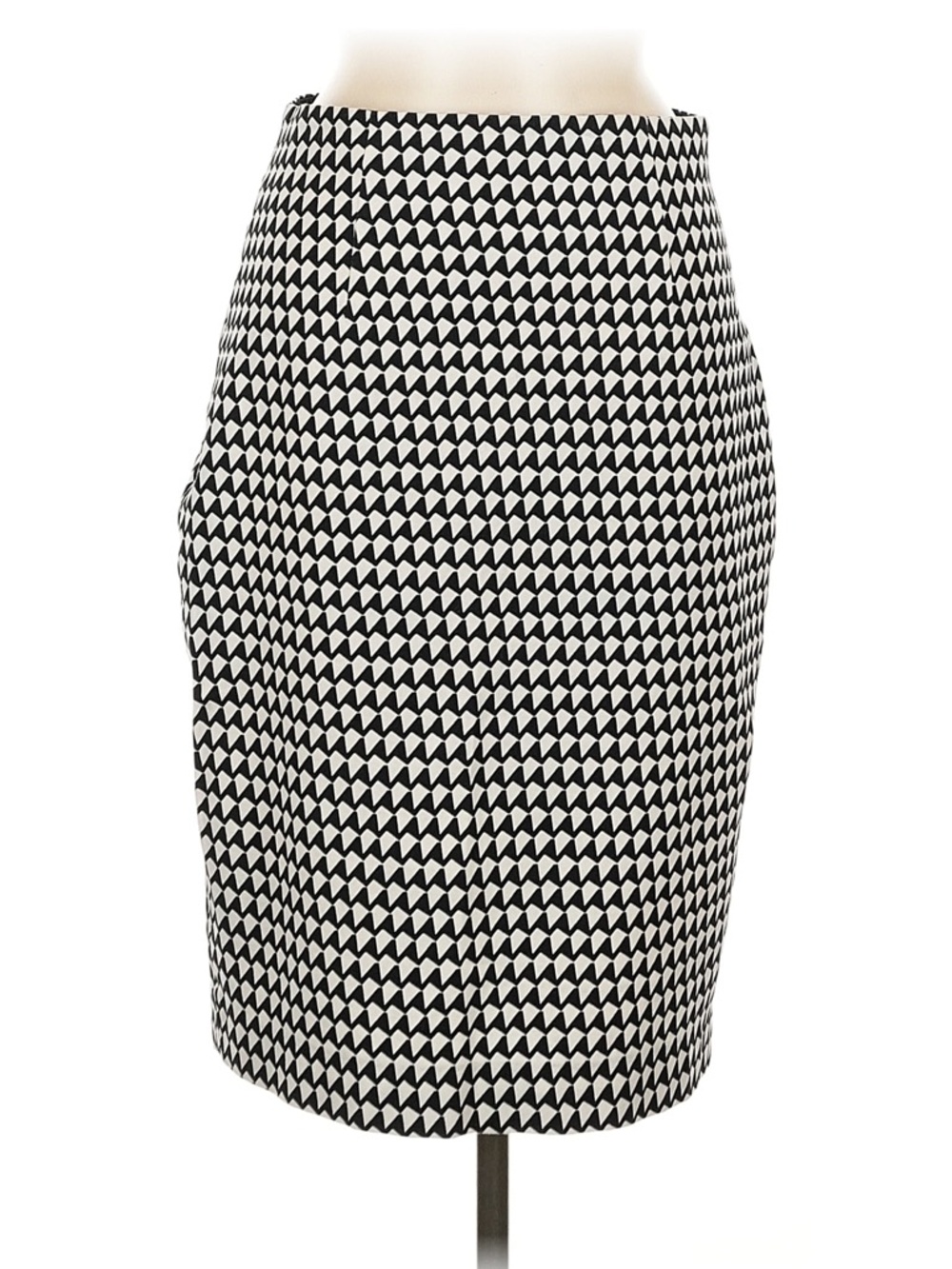 Banana Republic Black and White Geometric Pencil Skirt FLAWED